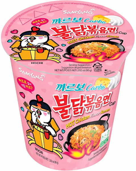 SAMYANG - Buldak Carbonara Hot Chicken Ramen Cup 80g